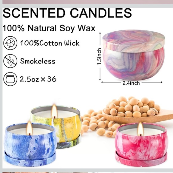 Scented Mini Travel Candles Tins 2.5 oz. - PICK ONE - Picture 4 of 4